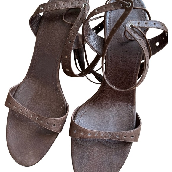 Celine Brown Leather Sandals - Size 39 made in Italy - Picture 4 of 13